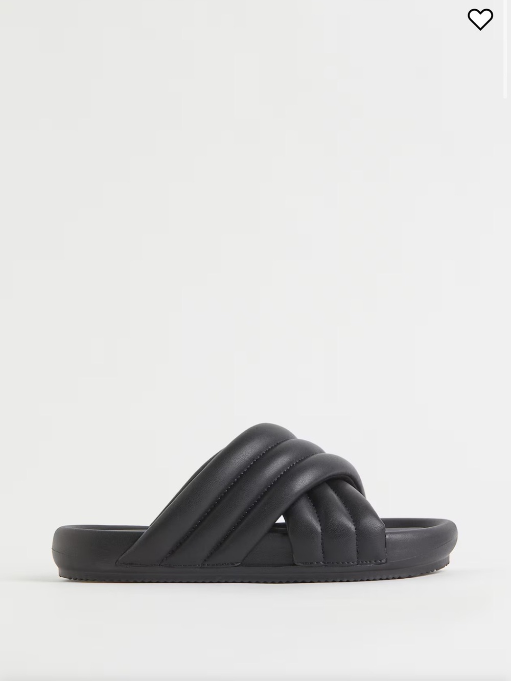 H&M Black Padded Slide Sandals Women’s 40/10